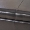 Forrester Bonded Leather Square Storage Ottoman Espresso - Christopher Knight Home - image 4 of 4
