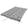 NewHome"Waterproof 2-3 Seater Swing Cushion with Backrest & 8 Tie Straps, 59x43.3x3.9in for Outdoor Use"Grey - 4 of 4