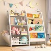 Vynxaria Bookshelf Series 24 in. Wide  3 / 4 Shelf Kids Bookcase with Side Pockets for Nurseries Playrooms and Classrooms - 4 of 4