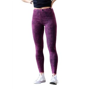 Women's MINERAL WASHED FULL LENGTH LEGGINGS - 42POPS - 1 of 2