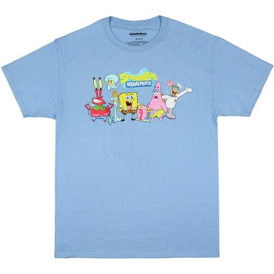 Nickelodeon Men's SpongeBob SquarePants Group Adult Short Sleeve T-Shirt