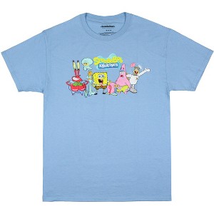 Nickelodeon Men's SpongeBob SquarePants Group Adult Short Sleeve T-Shirt - 1 of 4
