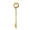 Black Bow Jewelry 14k Yellow Gold I LOVE YOU Scroll Page Pendant, 13mm - 2 of 4