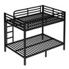 TIRAMISUBEST Metal Bunk Bed for Teens and Adults,Space-Saving Bunk Bedframe with Ladder and Guardrail, No Box Spring Needed - 3 of 4
