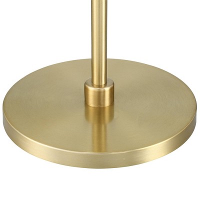 Modern Gold Arc Floor Lamp with White Shade