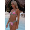 Moda Minx 'Candy Pink' Bohemian Bay Nirvana Triangle Bikini Top - 2 of 4