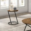 CLIHOME 3 Pieces Modern Abstract Decorative Round Table Set Coffee Tables With Metal Base - 3 of 3