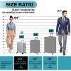Luupatchy PC+ABS Aluminum Frame Zipperless Checked Luggage Hard Shell Suitcase with TSA Lock Double Spinner Wheels - 2 of 4