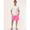 Lars Amadeus Men's Solid Beach Shorts Drawstring Surfing Mesh Lining Swimwear Board Shorts - 3 of 4