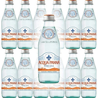 Acqua Panna Natural Spring Water, Still - 8.45 Fl Oz Glass Bottle (Pack of 24)