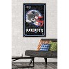 Trends International NFL New England Patriots - Neon Helmet 23 Framed Wall Poster Prints - 2 of 4