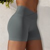 Anna-Kaci Active Women's High Waist Seamless Ribbed Biker Shorts - 3 of 4