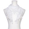 INSPIRE CHIC Lace Rose Floral Tassel Mesh Triangle Head Covering Mantilla Scarves 1Pc - 2 of 4