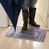 VECELO Front Door Mat Welcome Mat, Absorbent Muddy Kitchen Rugs, Non-Slip Rubber Backing Doormat - 2 of 4