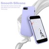 BONGEEK Premium Soft Silicone Rubber Full-Body Protective Bumper Case Compatible with iPhone 7/8 Plus (Light Purple) - 2 of 4