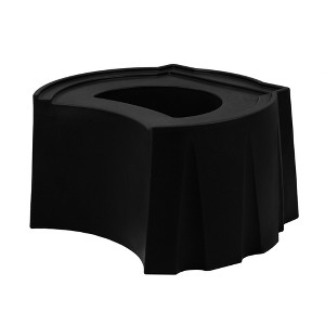 Good Ideas Rain Wizard Universal Rain Barrel Stand, Adds Optimal Room for Draining into Buckets or Pails, Increases Water Pressure & Water Flow, Black - 1 of 3
