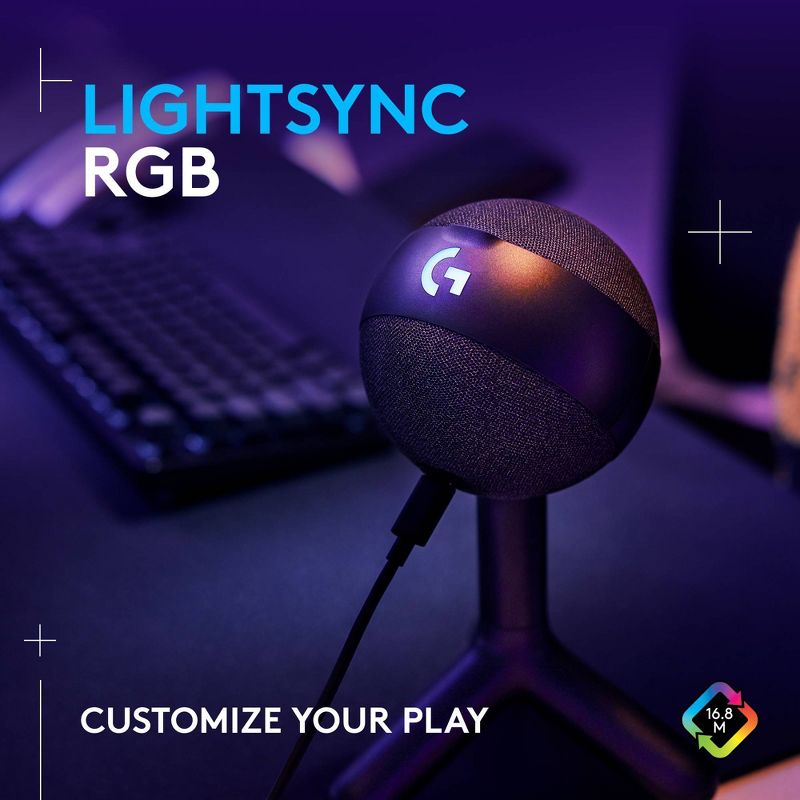 Logitech G Yeti Orb Condenser RGB Gaming Microphone - Black, 3 of 8