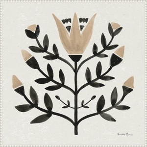 Amanti Art Garden Folk Flowers II by Farida Zaman Canvas Wall Art Print Framed 30 x 30-in. - 1 of 4