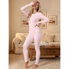 INSPIRE CHIC Women's Thermal Underwear Sets Thumbholes Long Sleeve with Leggings Winter Cold Base Layer Pajamas Set - 2 of 4