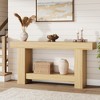 2-Tier Long Console Table Sofa Table, Farmhouse Entryway Accent Table Behind Couch for Entrance, Hallway, Living Room - 3 of 4