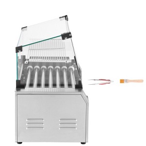 VEVOR Hot Dog Roller, 18 Hot Dog 7 Rollers, Stainless Steel Sausage Grill Cooker, 1200W Hot Dog Machine, Silver - 1 of 4