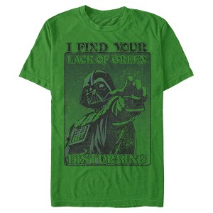 Men's Star Wars Darth Vader St. Patrick's Day Lack of Green T-Shirt - 1 of 4