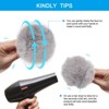 Unique Bargains Fluffy Soft Elastic Faux Fur Pom Poms for Hats DIY Scarves Gloves 12 Pcs - 4 of 4