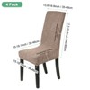 Unique Bargains Waterproof Jacquard Elastic Band Durable Dining Chair Slipcovers - 3 of 4