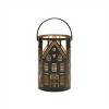Punched Metal House Lantern (Set of 3) - 3 of 4