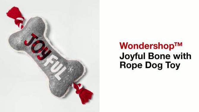 Joyful Bone with Rope Dog Toy - Wondershop&#8482;, 2 of 9, play video