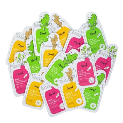 Sweet Chef Fresh Pressed Sheet Mask Bundle - 15ct
