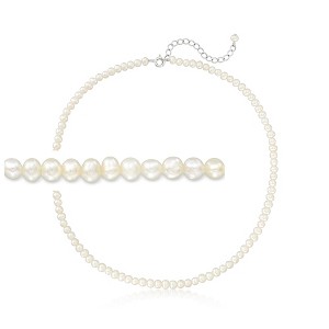 Ross-Simons 3.5-4.5mm Cultured Pearl Choker Necklace With Sterling Silver Size 14 - 1 of 4