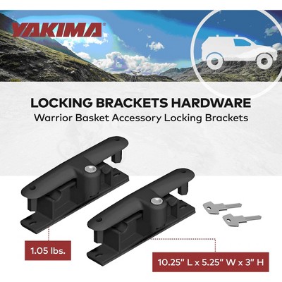 YAKIMA 1.05 Pound Locking Brackets Hardware for Securing LoadWarrior ...