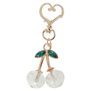 Unique Bargains Crystal Cherry Handbag Charm 1 Pc - 1 of 4