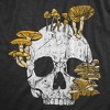 Mens Mushroom Skull T Shirt Fuuny Cool Dead Decaying Skeleton Shrooms Tee For Guys - Crazy Dog Men's T Shirt - 2 of 4