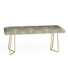 Iveta Abolina Scallop Fan Sage Bench - Deny Designs - 4 of 4