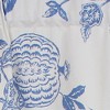 RLF Home Natalie Bell Floral Print Extra Wide Window Treatment Valance 3" Rod Pocket 65" x 16" Cyan Blue - image 3 of 3