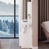 CAVINAS Dressing Table+Ottoman Vanity with Mirror and Lights Modern Medium Large Storage Makeup Vanity Desk with Lights for Bedroom - 2 of 4