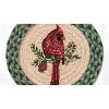 Earth Rugs Cardinal Printed Round Trivet 10"x10" Heat-Resistant Kitchen Accessory - 2 of 3