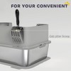 Kumasinova Stainless Steel Cat Litter Box with Scoop & Sand Drop Pedal,High Sides Odor-Resistant Pet Litter Box for Big Cats,Gray - 4 of 4