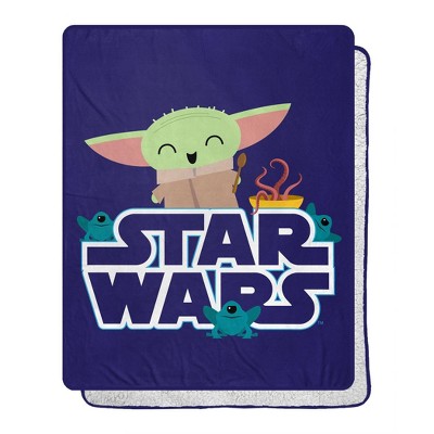 40"x50" The Child Snack is the Way Throw Blanket Silk Touch - Star Wars: The Mandalorian