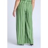 ELOQUII Women's Plus Size Wide Leg Striped Linen Blend Pant - 4 of 4