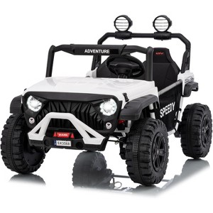 24V Ride on Toys for Big Kids,Ride on Truck with Remote Control,4WD Electric Car - 1 of 4