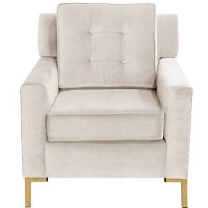 Parkview Chair with Y Metal Legs Regal Antique White - Skyline Furniture