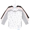 Hudson Baby Infant Girls Thermal Long Sleeve Tees 5pk, Snowflake - 2 of 4
