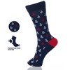 Alpine Swiss Mens Dress Socks 6 Pair Crew Sock Cotton Dress Socks for Men Solid Ribbed Argyle Pattern Multicolor Fun Designs - 4 of 4