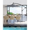 10ft Offset Patio Umbrella - 360° Rotation & Easy Tilt Cantilever Design, Windproof Round Canopy for Poolside/Backyard/Garden - 2 of 4