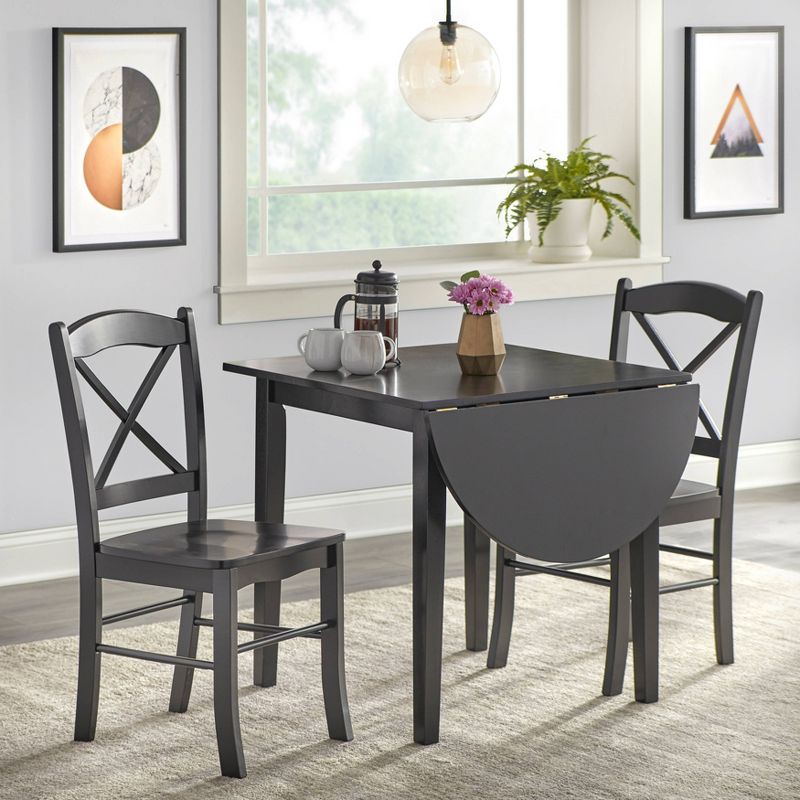 3pc Tiffany Extendable Dining Table Set - Buylateral, 3 of 13