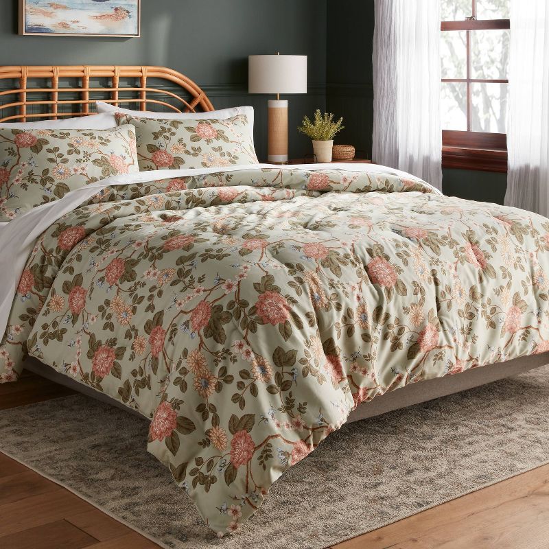 Traditional Floral Print Comforter and Sham Set - Threshold™, 2 of 9