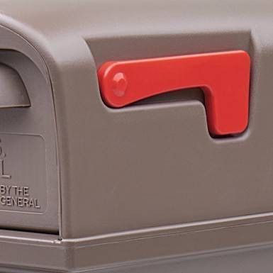 Gibraltar Classic Plastic Mailbox And Post Combo With Double Door